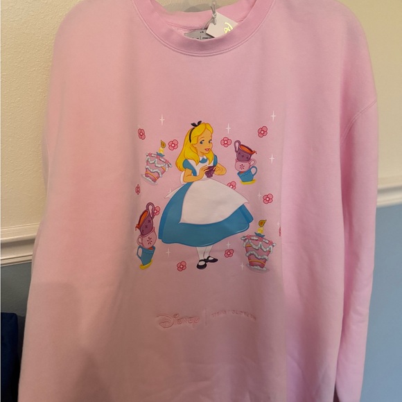 Stoney Clover Pink Disney Alice in Wonderland Sweatshirt - Picture 2 of 5